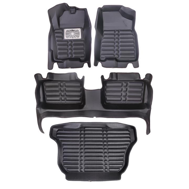 کفپوش سه بعدی خودرو  کد 04 مناسب برای ام وی ام X22 به همراه کفپوش صندوق